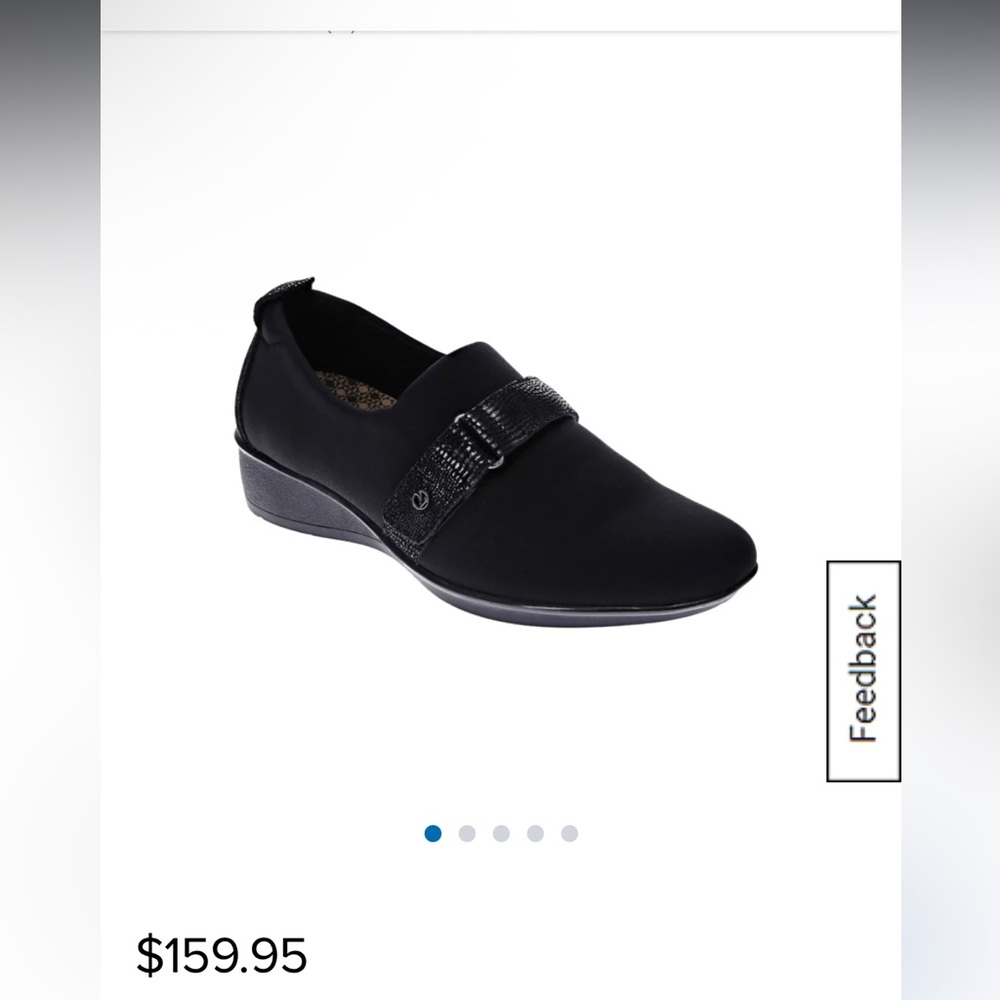 Revere®
Genoa Stretch Loafers Black Slip-On Shoes
